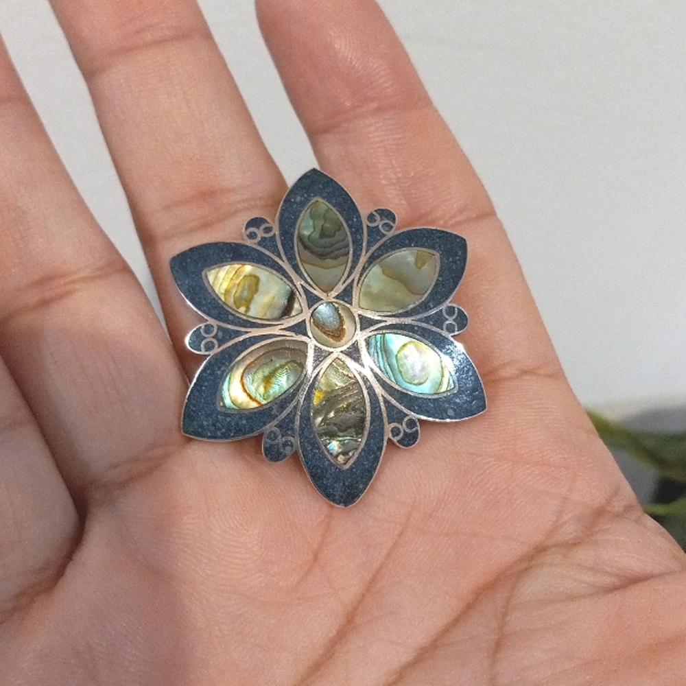 925 Mexico brooch/pendant - Picture 3 of 14